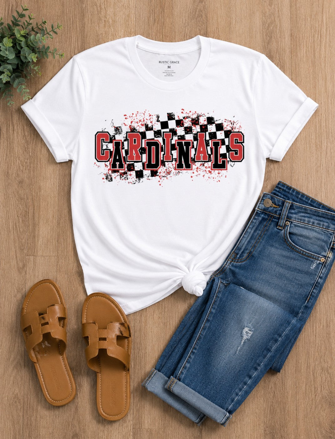 Cardinals checkered tshirt