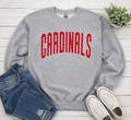 Cardinals polka dot long sleeve