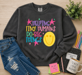 Helping tiny humans do big things crewneck (comfort colors)
